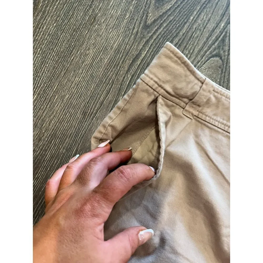 Soho Jeans New York & Company Chino Shorts Mid Rise Cotton Blend Tan Size 12